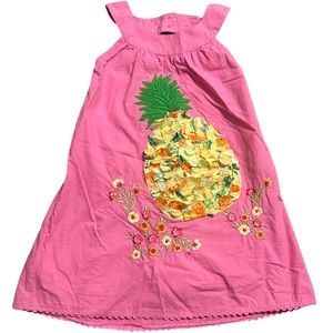 Cotton Kids boutique summer pineapple dress size 4